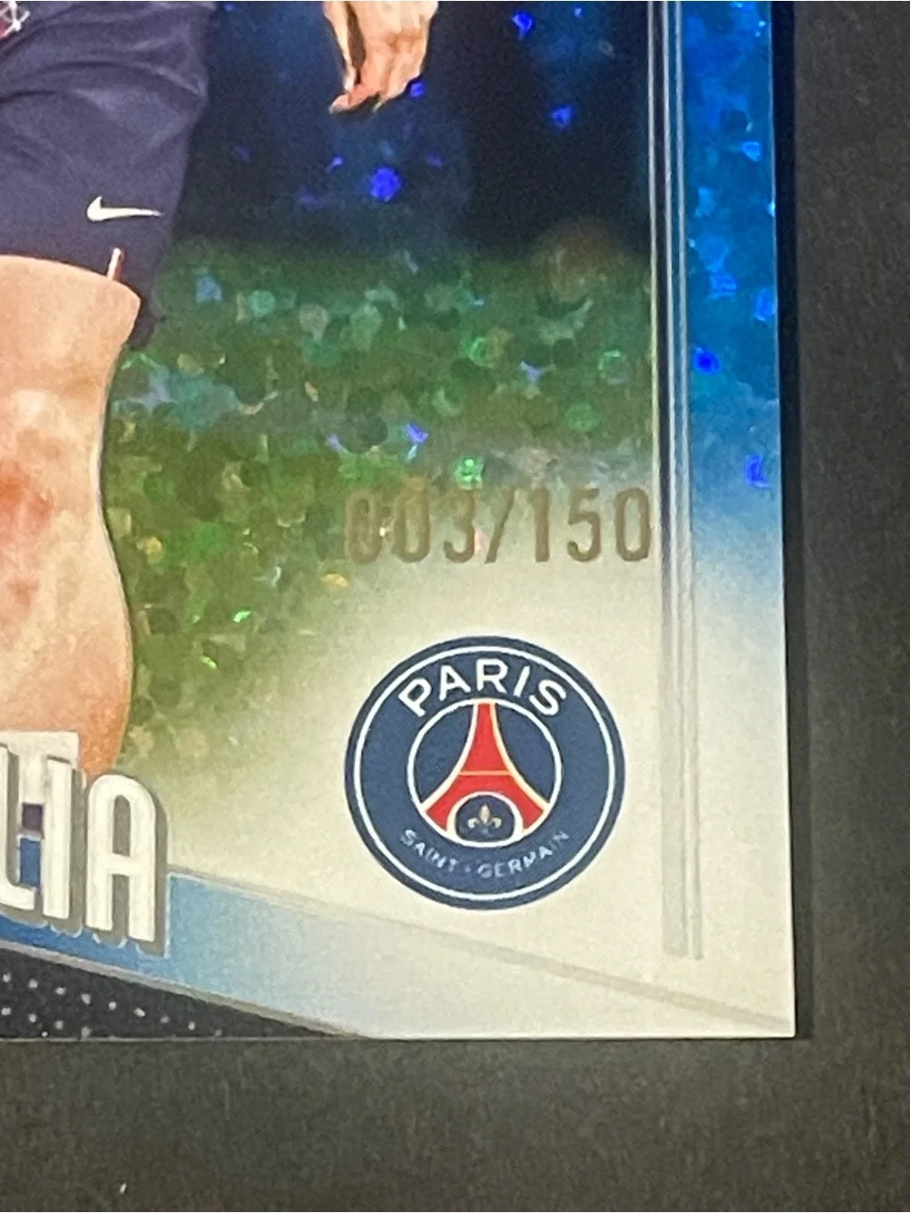 Khvicha Kvaratskhelia 2025-26 Topps UEFA Club Competitions Blue Foil  003/150